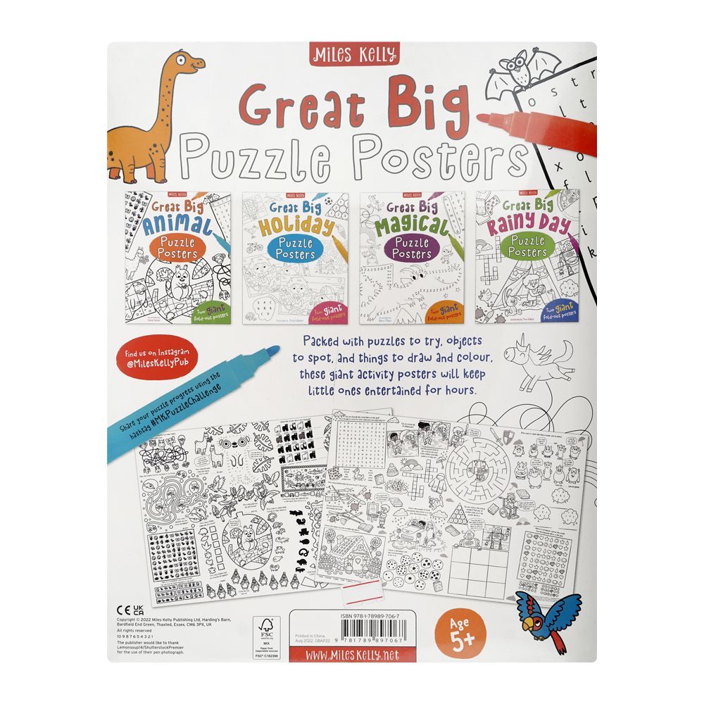 My Great Big Animal Activities Puzzle Posters, 8-Pack - Image 2
