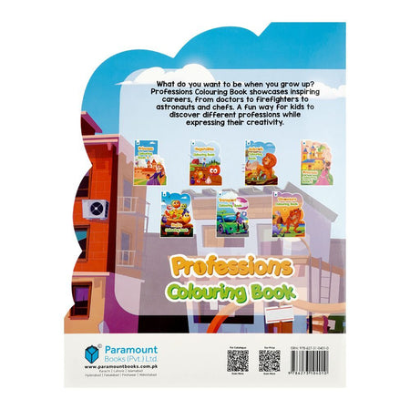 Paramount Books Professions Colouring Book, Diy-Cut Book - Image 2