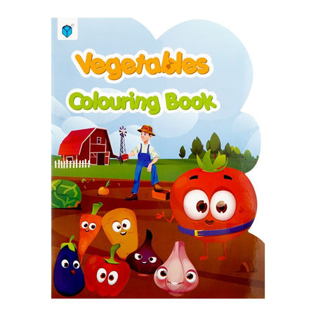 Paramount Books Vegetables Colouring Book, Diy-Cut Book - Main Image