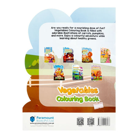 Paramount Books Vegetables Colouring Book, Diy-Cut Book - Image 2