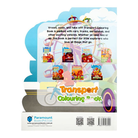Paramount Books Transport Colouring Book, Diy-Cut Book - Image 2