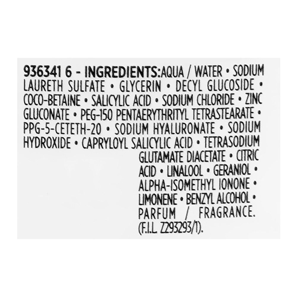 L'Oreal Paris Hyaluron Expert Oil Control Deep Cleansing Gel, Hyaluronic Acid, Salicylic Acid, For Hydrated Skin, 20ml - Image 3