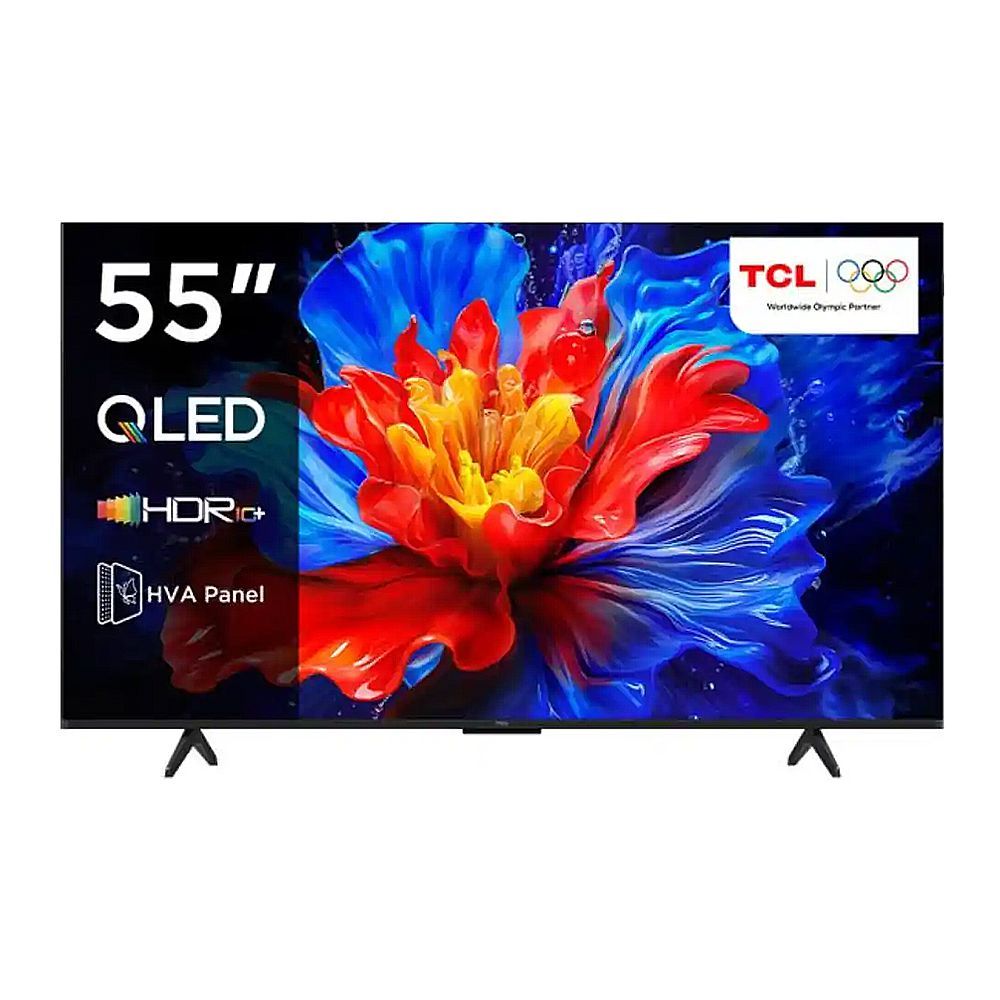TCL 55 Inches QLED Google Smart TV With AiPQ Pro Processor, HDR10+ HVA Panel, 3840 x 2160 Pixels, 144Hz Refresh Rate, 55P8K - Main Image