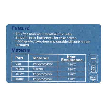 Farlin Grow With Colors PP Standard Neck Feeding Bottle, For 0 Months+ BPA Free, 140ml, Blue, AB-41022-B - Image 8