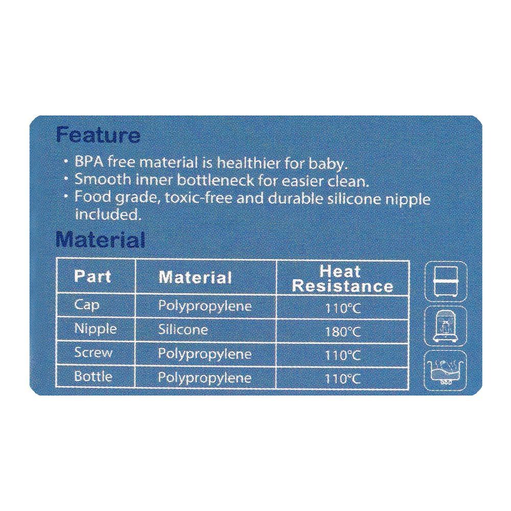 Farlin Grow With Colors PP Standard Neck Feeding Bottle, For 0 Months+ BPA Free, 140ml, Blue, AB-41022-B - Image 8
