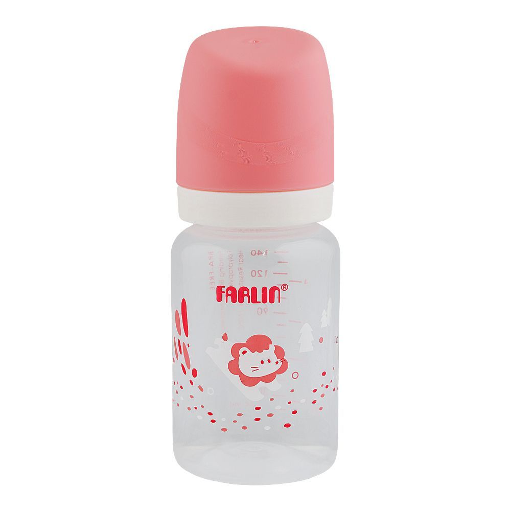Farlin Grow With Colors PP Standard Neck Feeding Bottle, For 0 Months+ BPA Free, 140ml, Pink, AB-41022-P - Main Image