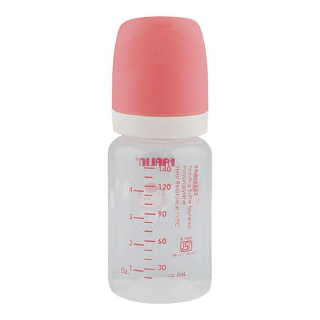 Farlin Grow With Colors PP Standard Neck Feeding Bottle, For 0 Months+ BPA Free, 140ml, Pink, AB-41022-P - Image 2