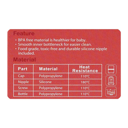 Farlin Grow With Colors PP Standard Neck Feeding Bottle, For 0 Months+ BPA Free, 140ml, Pink, AB-41022-P - Image 6