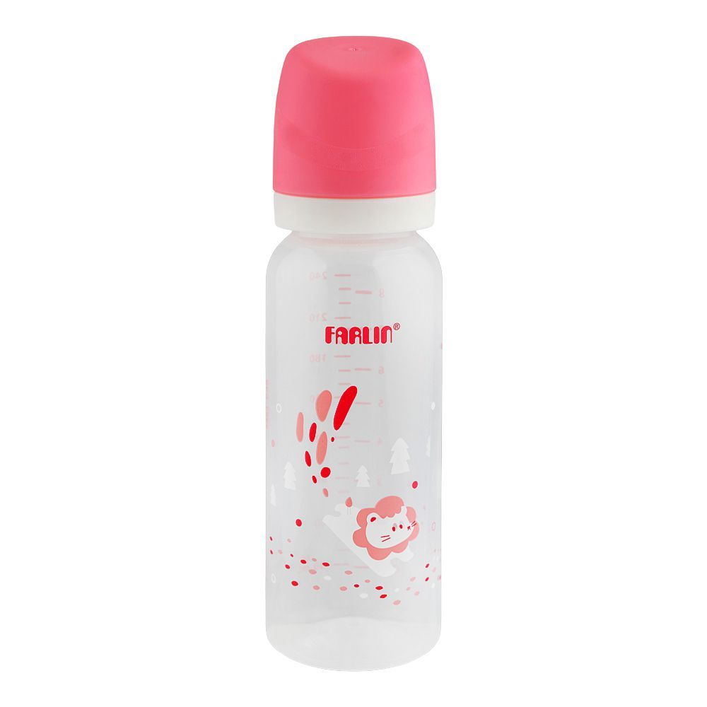 Farlin Grow With Colors PP Standard Neck Feeding Bottle, For 3 Months+ BPA Free, 240ml, Pink, AB-41023-P - Main Image