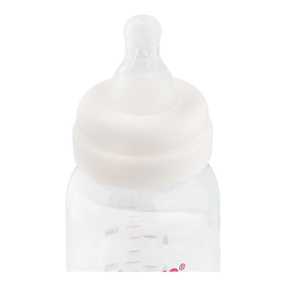 Farlin Grow With Colors PP Standard Neck Feeding Bottle, For 3 Months+ BPA Free, 240ml, Pink, AB-41023-P - Image 3
