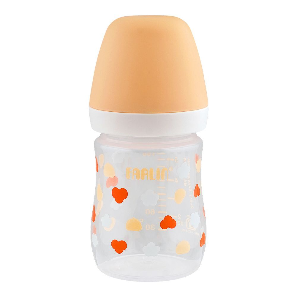 Farlin Grow With Colors PP Wide Neck Feeding Bottle, For 0 Months+ BPA Free, 150ml, Orange, AB-42021-E - Main Image