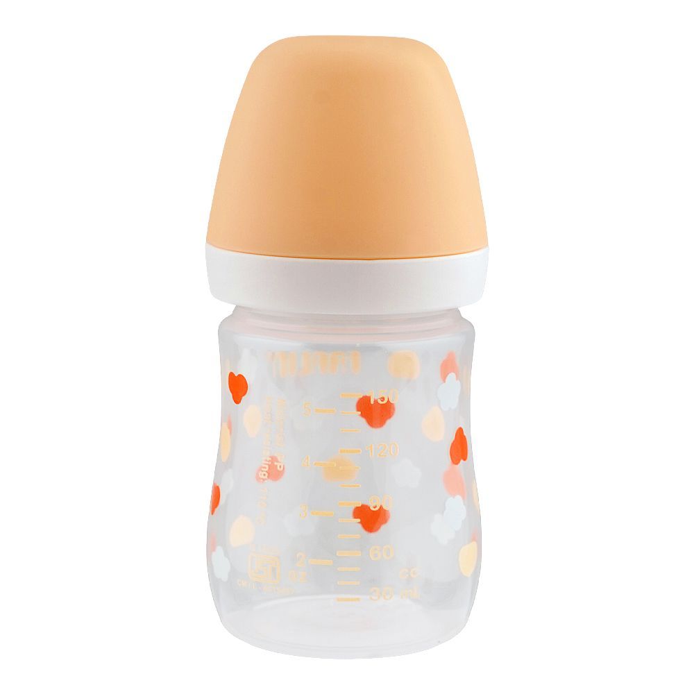 Farlin Grow With Colors PP Wide Neck Feeding Bottle, For 0 Months+ BPA Free, 150ml, Orange, AB-42021-E - Image 2