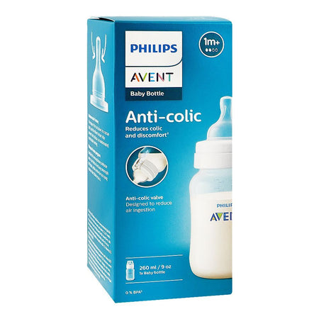 Avent Anti-Colic Feeding Bottle, For 1 Month+ BPA Free, 260ml, SCY103/01 - Image 3