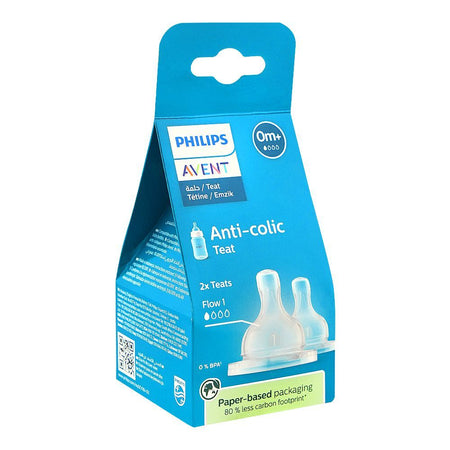 Avent Silicone Anti-Colic Teat, For 0 Month+ BPA Free, SCY761/02, 2-Pack - Image 2