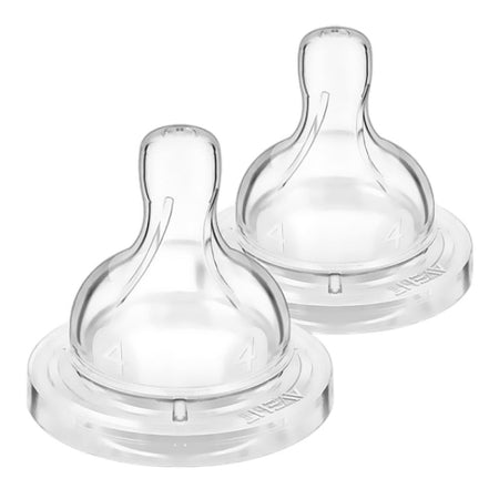 Avent Flow 4 Silicone Teat, For 6 Months+ SCY764/02, 2-Pack - Main Image