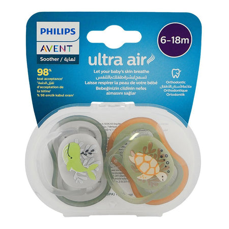 Avent Ultra Air Soothers, For 6 To 18m, BPA Free, SCF085/60, 2-Pack - Image 2