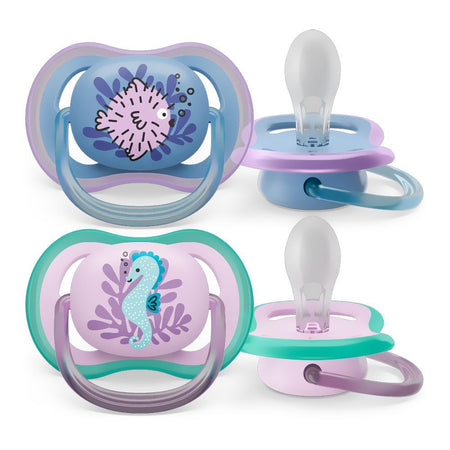 Avent Ultra Air Soothers, For 6 To 18 Months, BPA Free, SCF085/61, 2-Pack - Main Image
