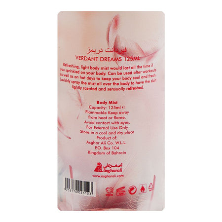 Asgharali Verdant Dreams Body Mist, For Women, 125ml - Image 3