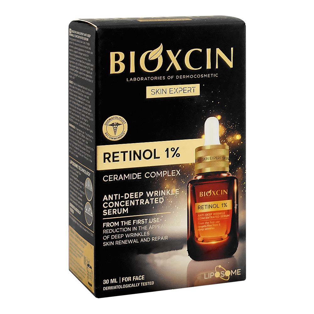 Bioxcin Retinol 1% Anti-Wrinkle Serum, For Types Of Skin, 30ml - Image 2