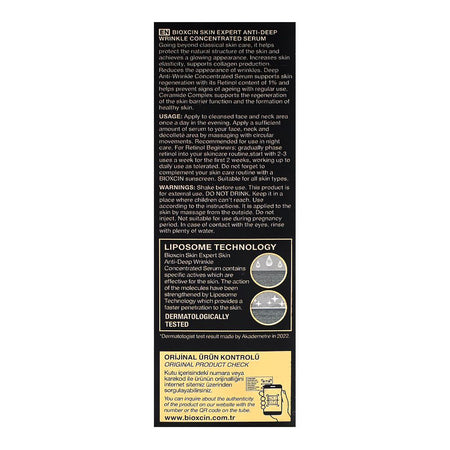 Bioxcin Retinol 1% Anti-Wrinkle Serum, For Types Of Skin, 30ml - Image 3