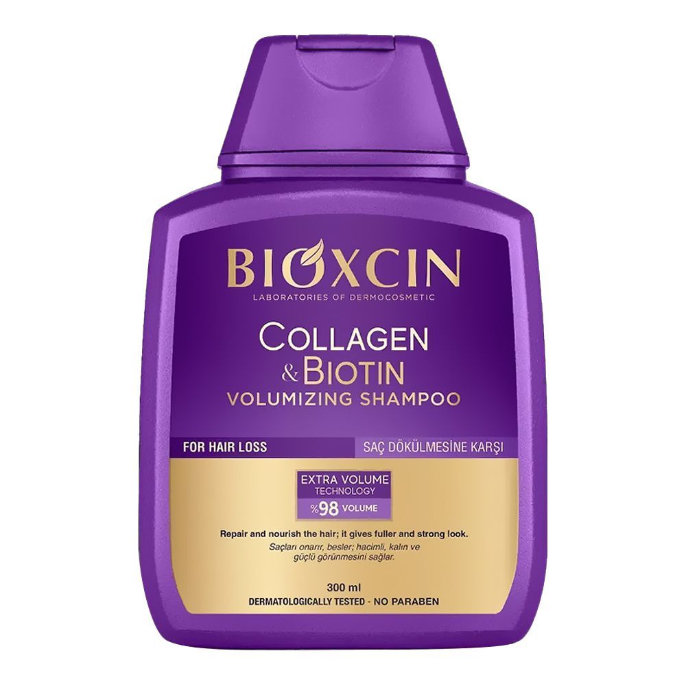 Bioxcin Collagen & Biotin Shampoo, No Paraben, For Hair Loss, 300ml - Main Image
