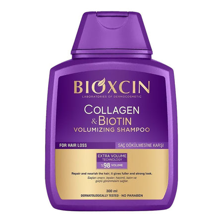 Bioxcin Collagen & Biotin Shampoo, No Paraben, For Hair Loss, 300ml - Main Image