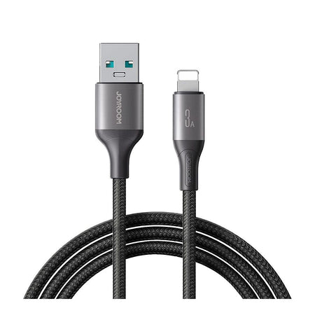 Joyroom Flash Series Fast Charging Data Cable, 3A, USB-A To Lightening, 2 Meter, Black, S-A28 - Main Image