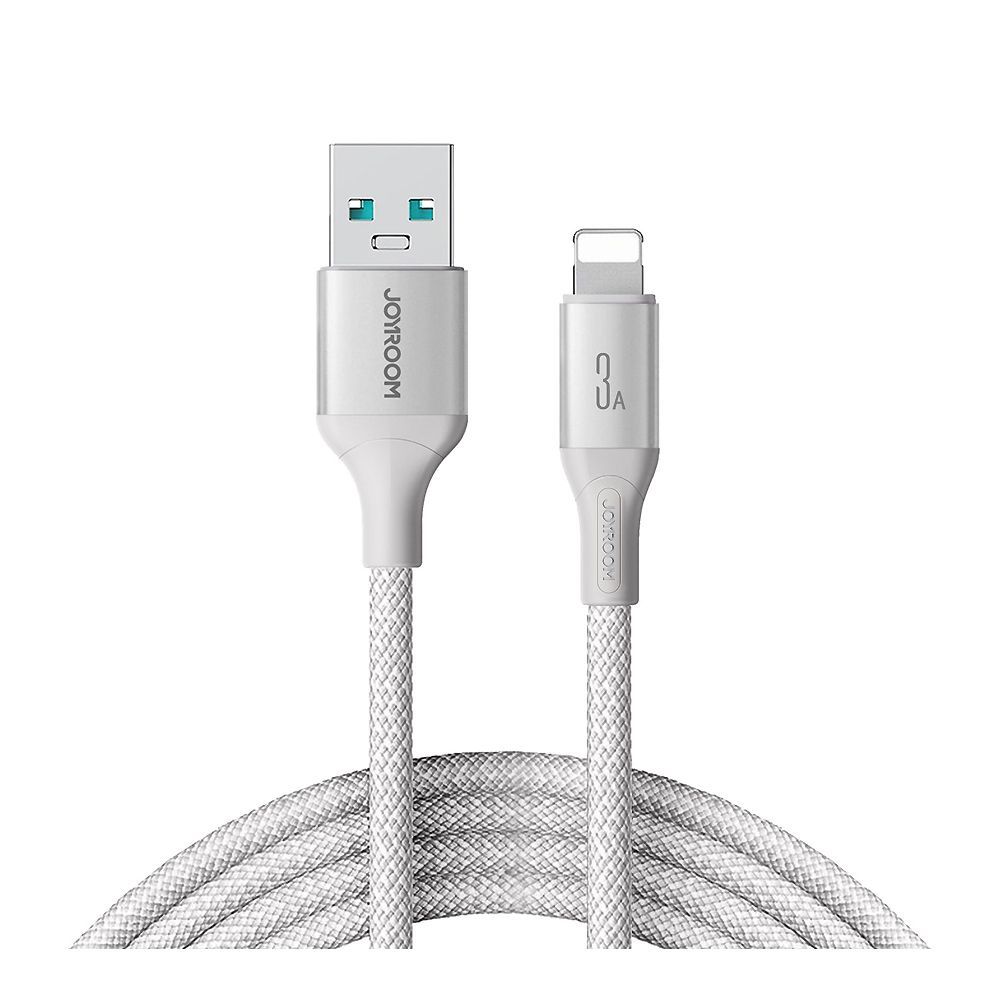 Joyroom Flash Series Fast Charging Data Cable, 3A, USB-A To Lightening, 2 Meter, White, S-A28 - Main Image