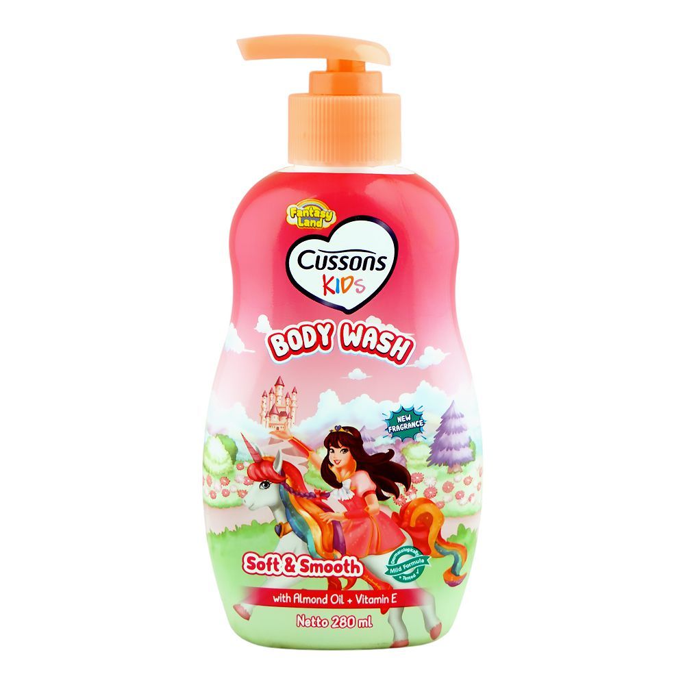 Cussons Creations Kids Soft & Smooth Almond Oil + Vitamin E Body Wash, For Kids, 280ml - Main Image