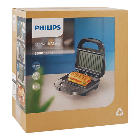 Philips 3000 Series Sandwich Maker, 750W, 220-240V, HD2330/90 - Image 4