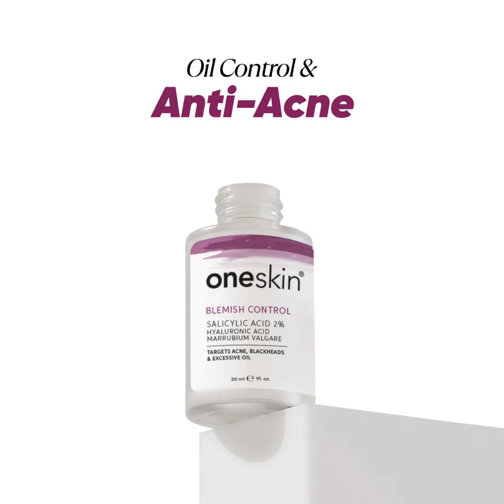 Oneskin Blemish Control Serum, Salicylic Acid 2% + Marrubium Valgare, No Fragrance, For Acne-Prone Skin, 30ml - Main Image