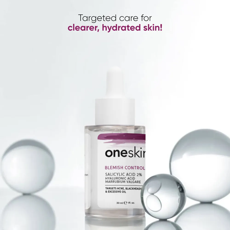 Oneskin Blemish Control Serum, Salicylic Acid 2% + Marrubium Valgare, No Fragrance, For Acne-Prone Skin, 30ml - Image 2