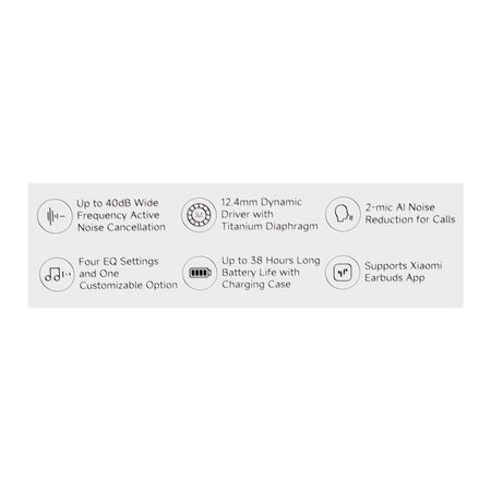 Redmi Buds 6 Lite With Hybrid ANC Wireless Earbuds, 7 Hours Play Time, 480mAh Case Battery, Black, M2349E1 - Image 8