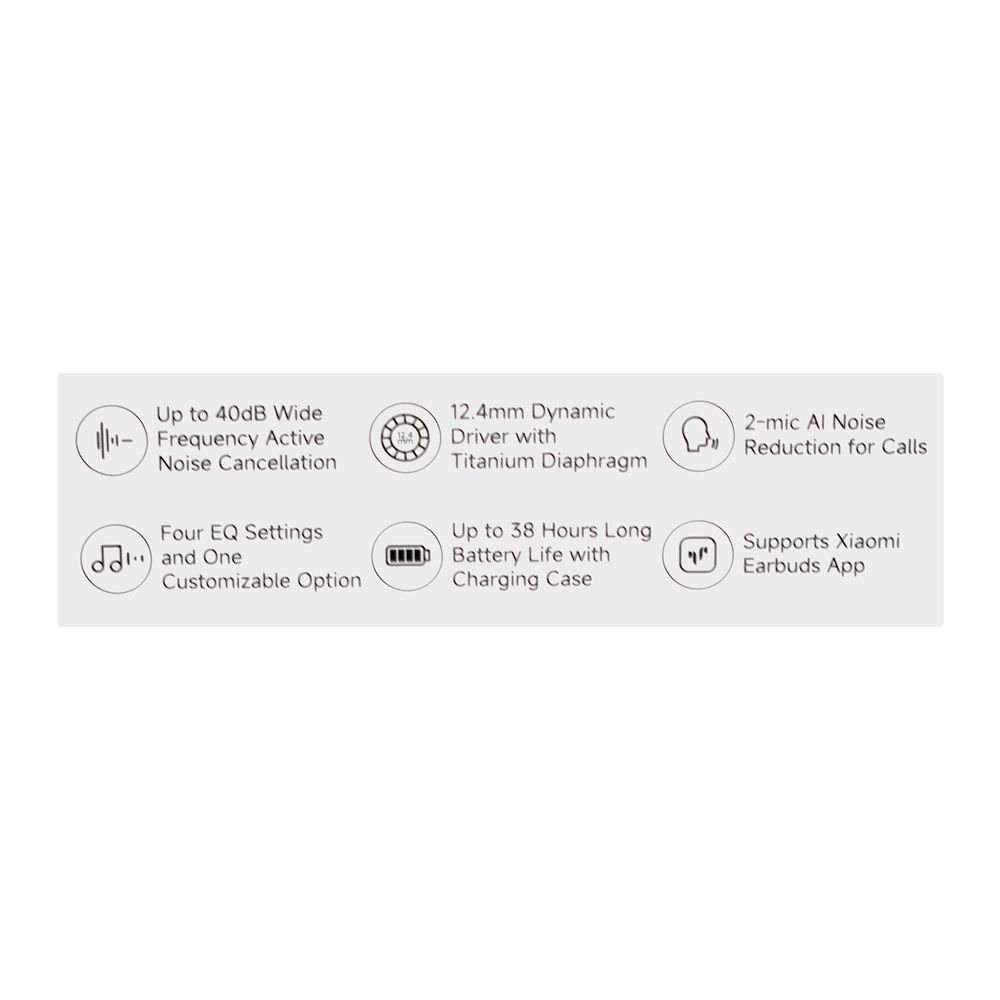 Redmi Buds 6 Lite With Hybrid ANC Wireless Earbuds, 7 Hours Play Time, 480mAh Case Battery, Black, M2349E1 - Image 8
