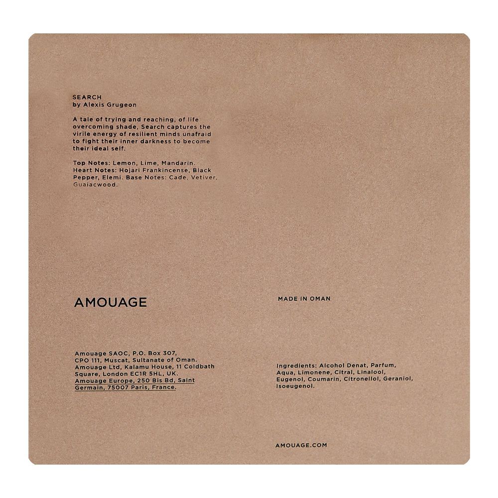 Amouage Search, Eau De Parfum, For Men & Women, 100ml - Image 2