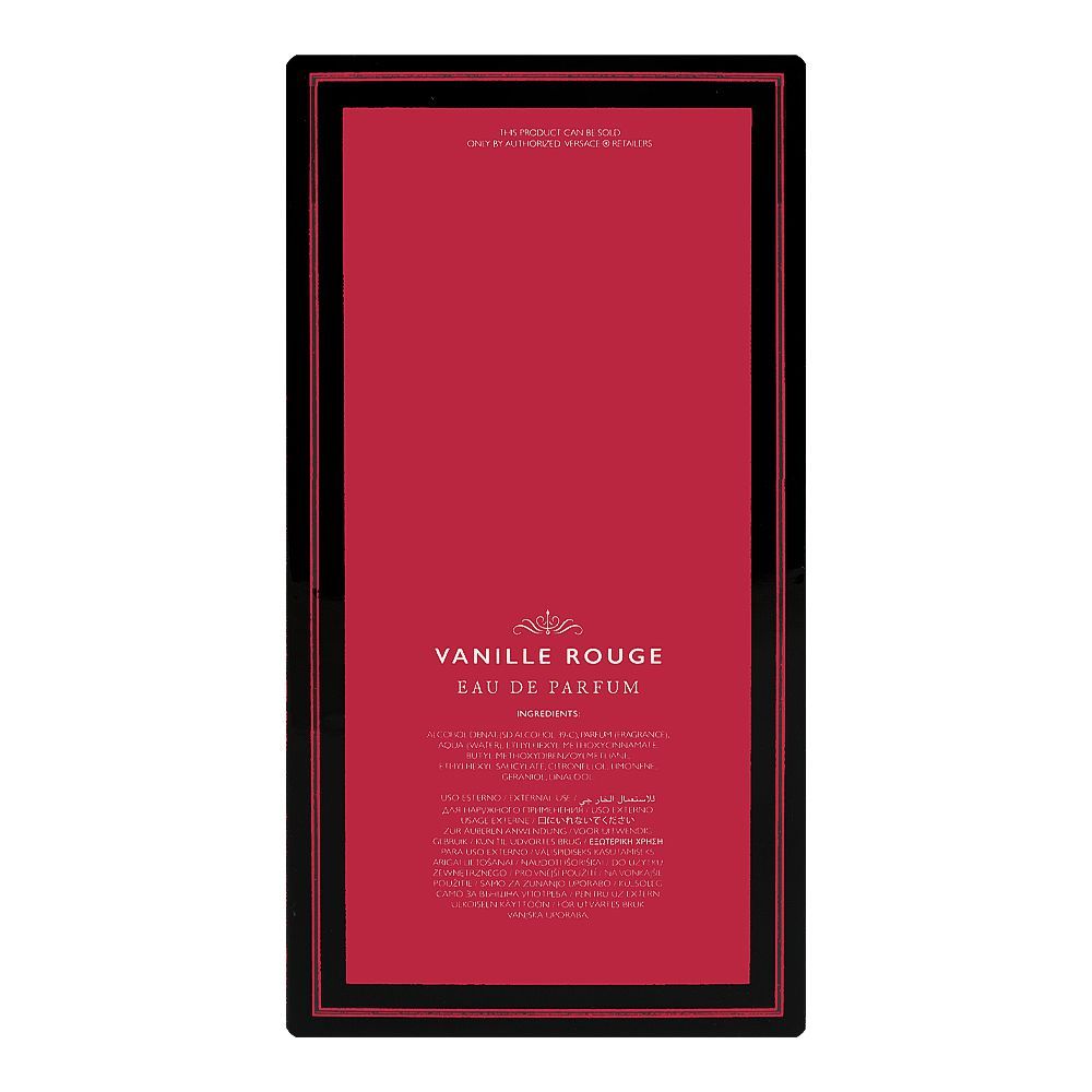 Versace Atelier Vanille Rouge, Eau De Parfum, For Men & Women, 100ml - Image 3