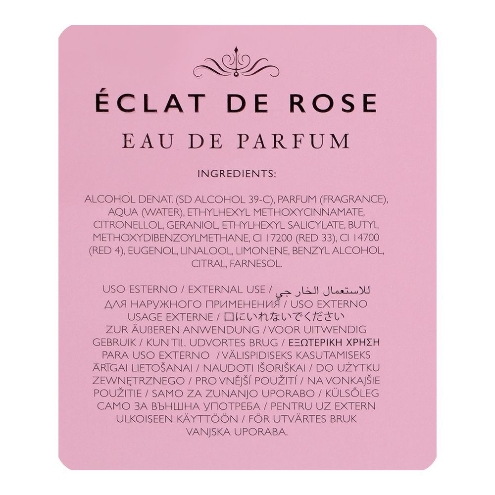 Versace Atelier Eclat De Rose, Eau De Parfum, For Men & Women, 100ml - Image 4