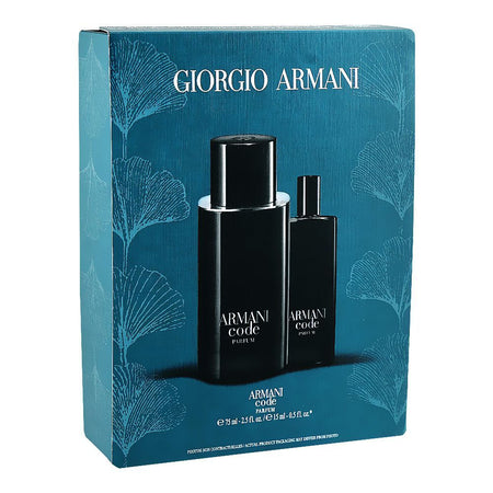 Giorgio Armani Code Parfum Set, For Men, Parfum 75ml + 15ml - Image 2