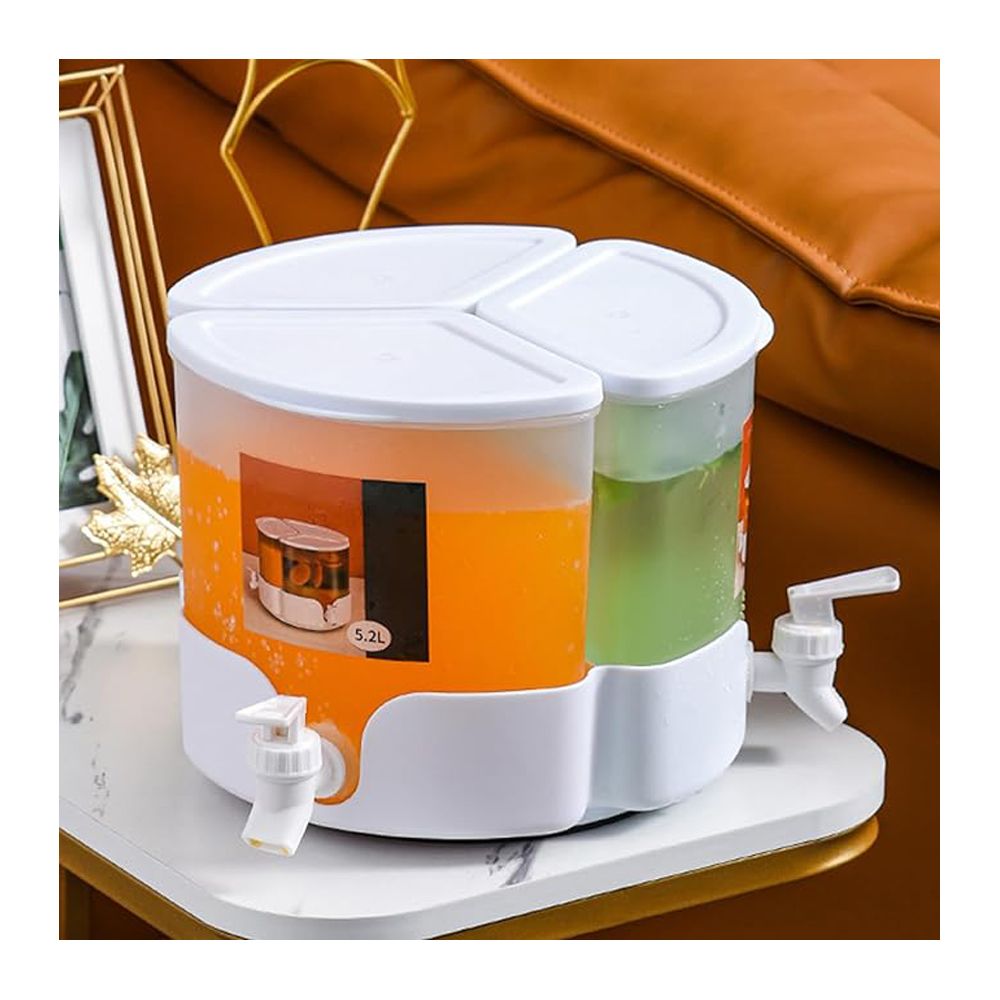 AJF 3-In-1 Rotating Beverage Dispenser, 5.2 Liters - Main Image