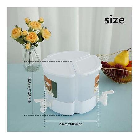 AJF 3-In-1 Rotating Beverage Dispenser, 5.2 Liters - Image 4