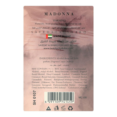 Madonna Eau De Toilette Perfume, For Women, 100ml - Image 2