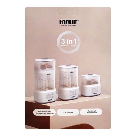 Farlin 3-In-1 Steam Sterilizer & Dryer, BPA Free, AE-20015 - Image 5
