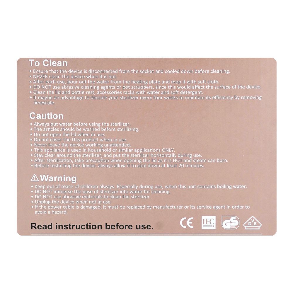 Farlin 3-In-1 Steam Sterilizer & Dryer, BPA Free, AE-20015 - Image 7