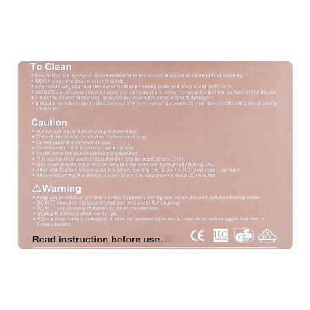 Farlin 3-In-1 Steam Sterilizer & Dryer, BPA Free, AE-20015 - Image 7