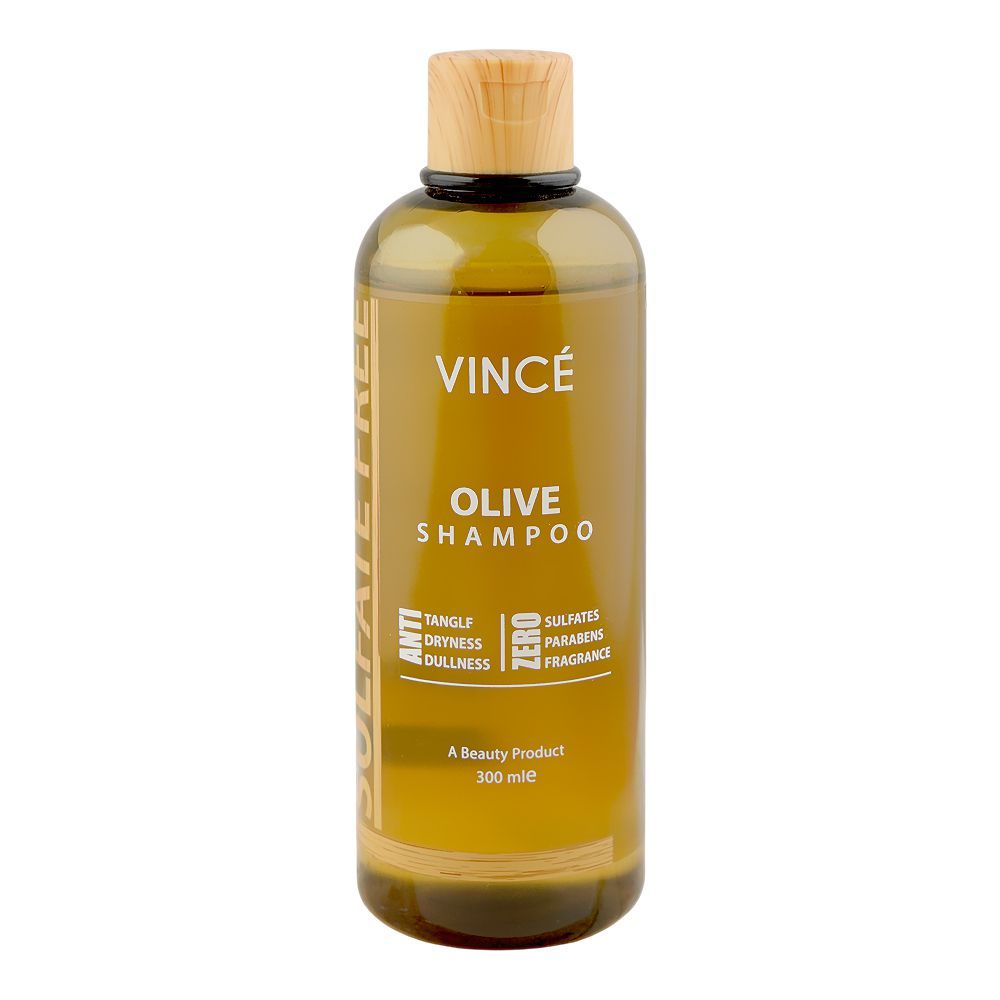 Vince Olive Shampoo, Sulfates, Paraben & Fragrance Free, For All Types Of Hair, 300ml - Main Image