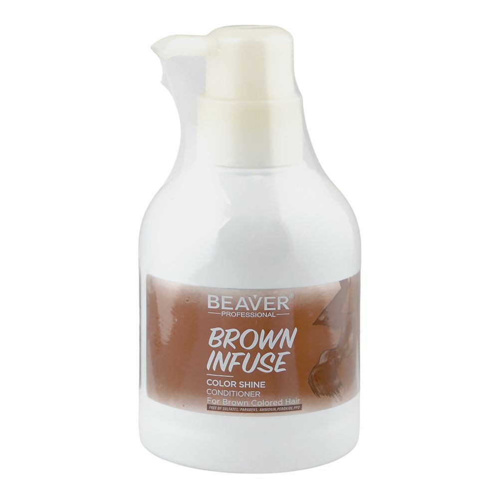 Beaver Color Shine Brown Infuse Conditioner, Sulfate, Paraben & Ammonia Free, 200ml - Main Image
