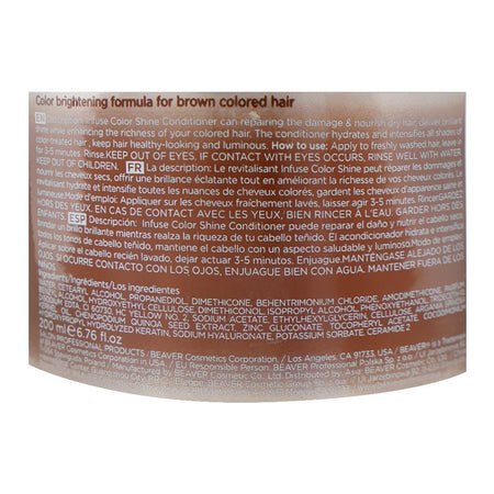 Beaver Color Shine Brown Infuse Conditioner, Sulfate, Paraben & Ammonia Free, 200ml - Image 3