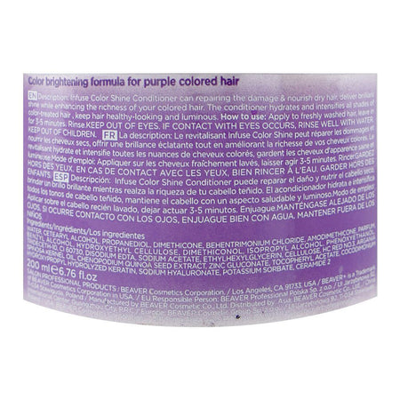 Beaver Color Shine Purple Infuse Conditioner, Sulfate, Paraben & Ammonia Free, 200ml - Image 3