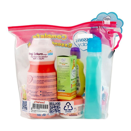 Cussons Baby Complete Essential Gift Set, Pink, 5-Pack - Image 2