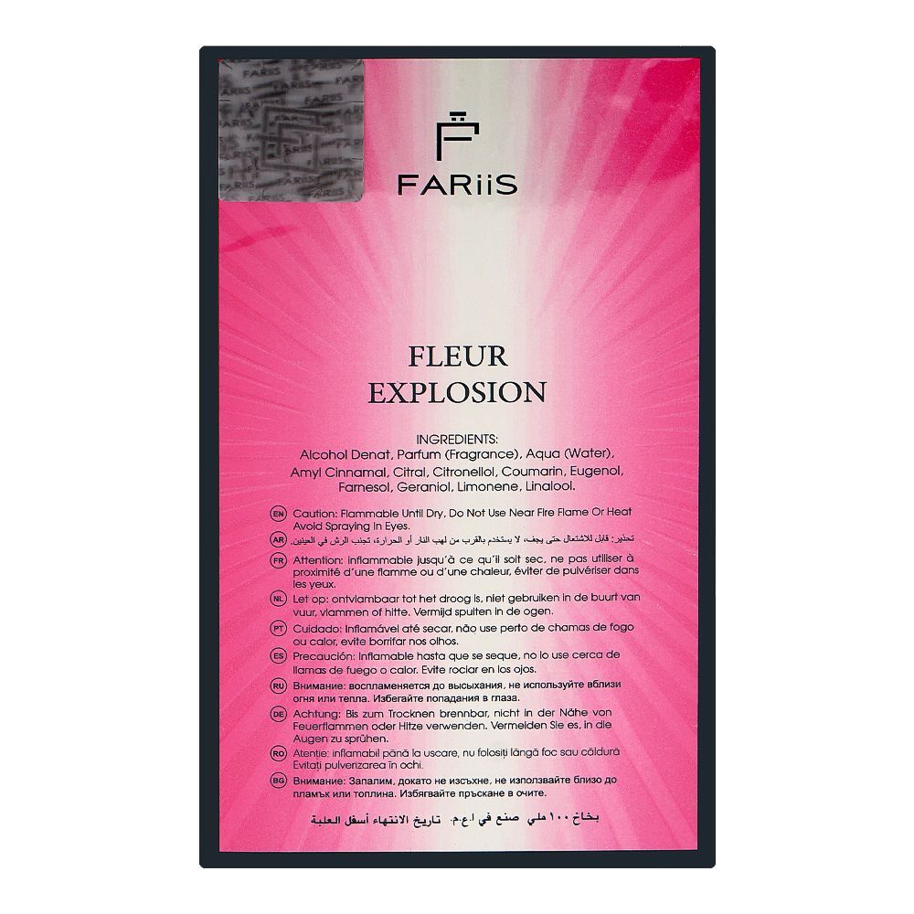 Fariis Fleur Explosion, Eau De Parfum, For Women, 100ml - Image 2